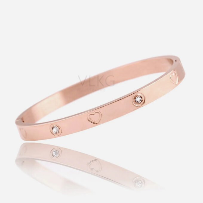 Pulsera Esclava Love Rose Gold