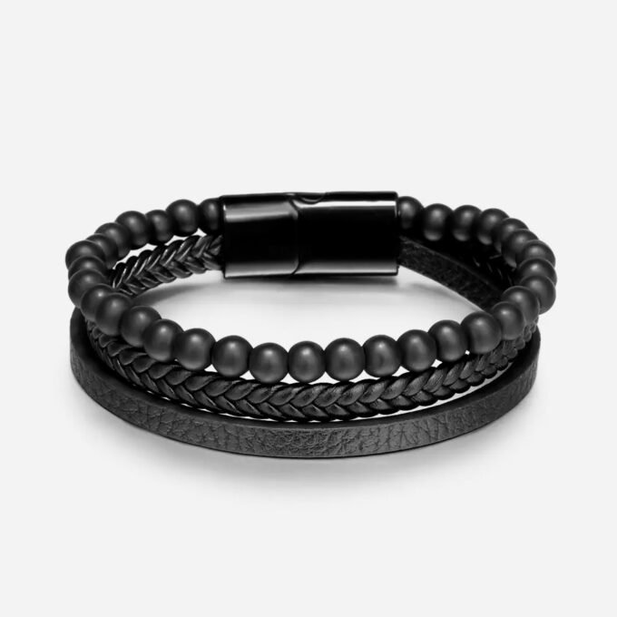 Pulsera Cuero Planet Black