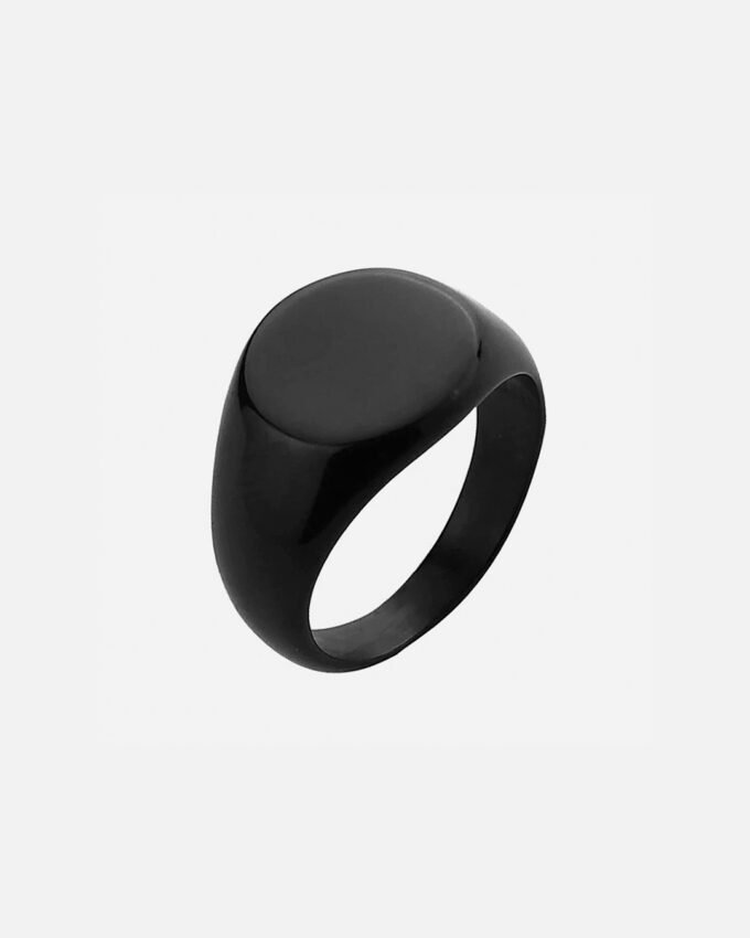 Anillo Oval Black