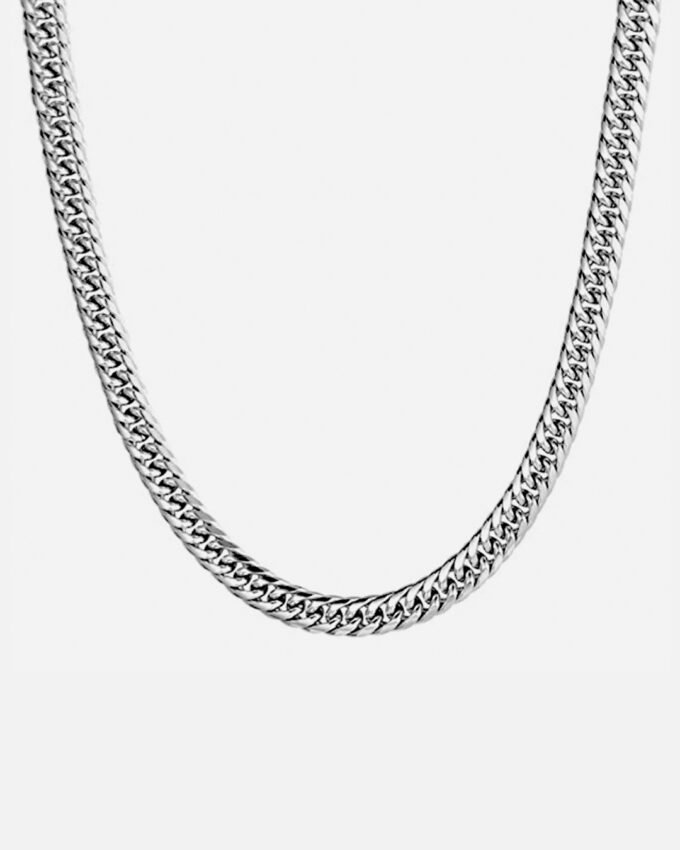 Cadena Cubana Doble Facetada 4 mm