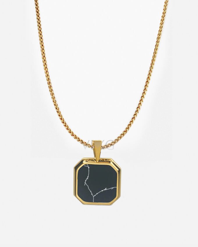 Collar Square Onix Gold