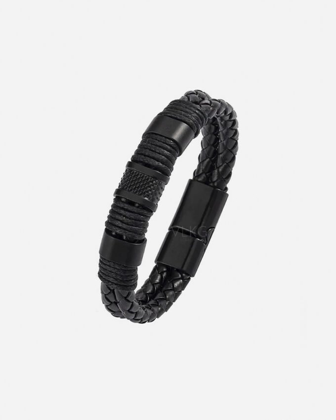 Pulsera Cuero Sheriff Black