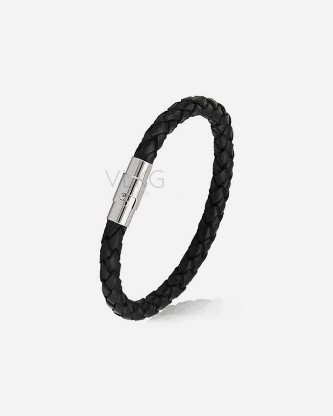 Pulsera Cuero Trenzado Simple