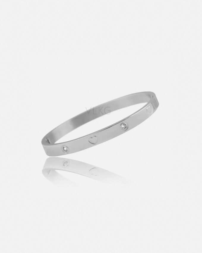 Pulsera Esclava Love Silver